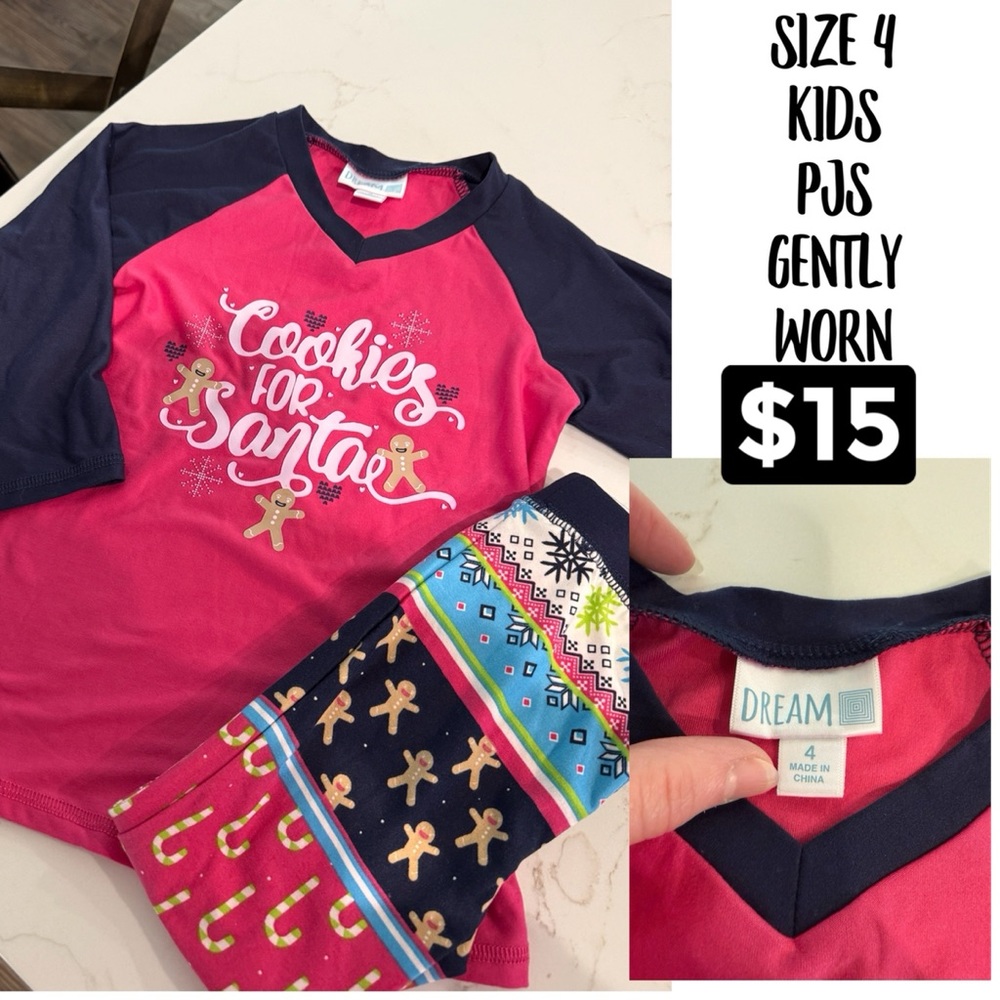 Dream Kids Red and Navy Pajama Set